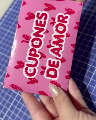 Sobre de cupones de amor